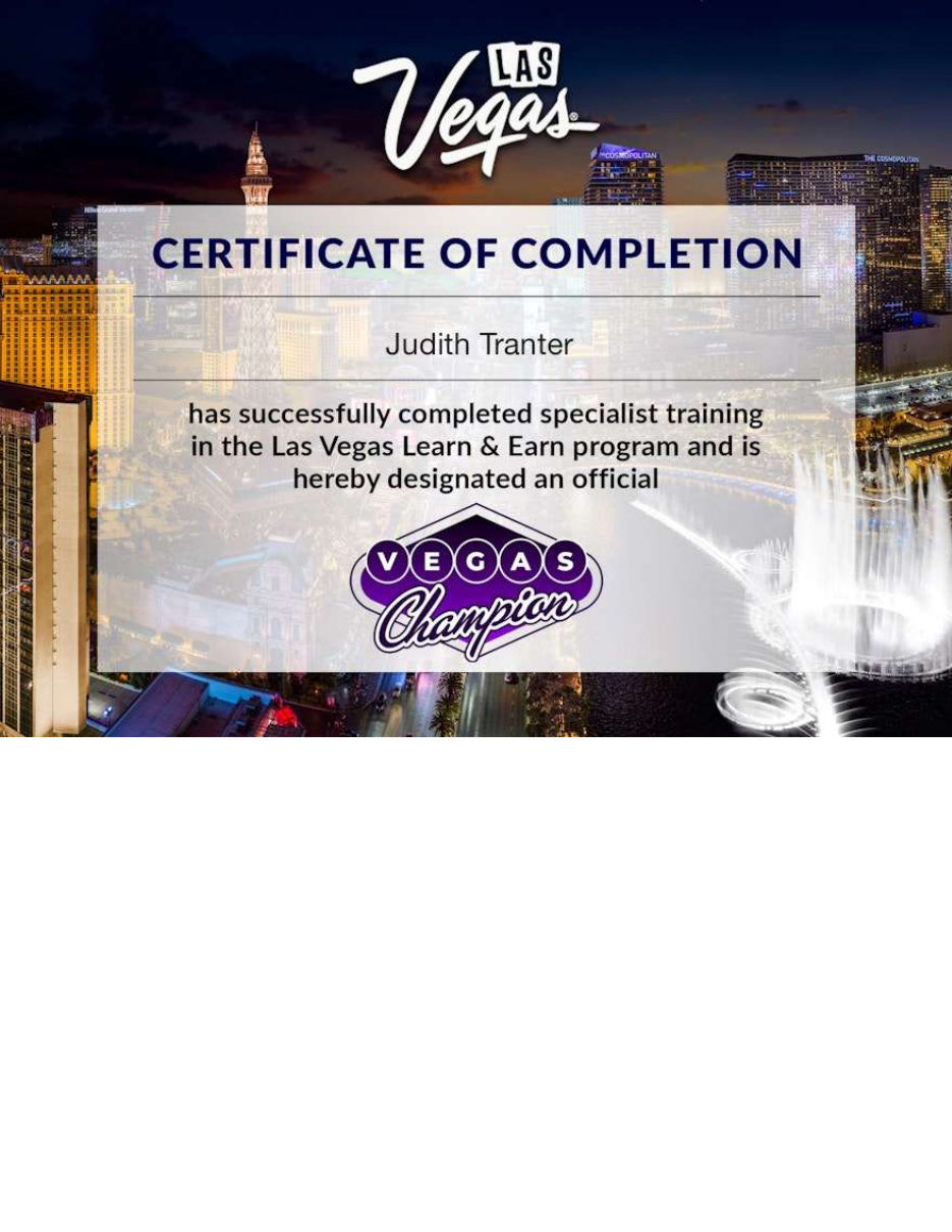 Las Vegas Champion certification
